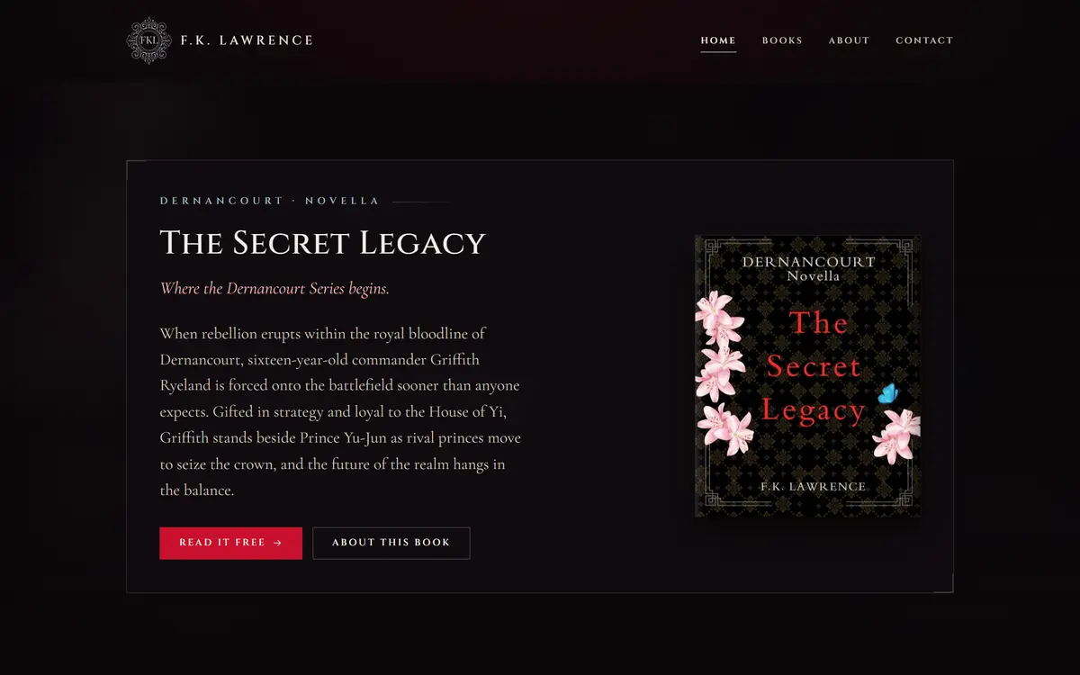 F.K. Lawrence website, built by Web Construct