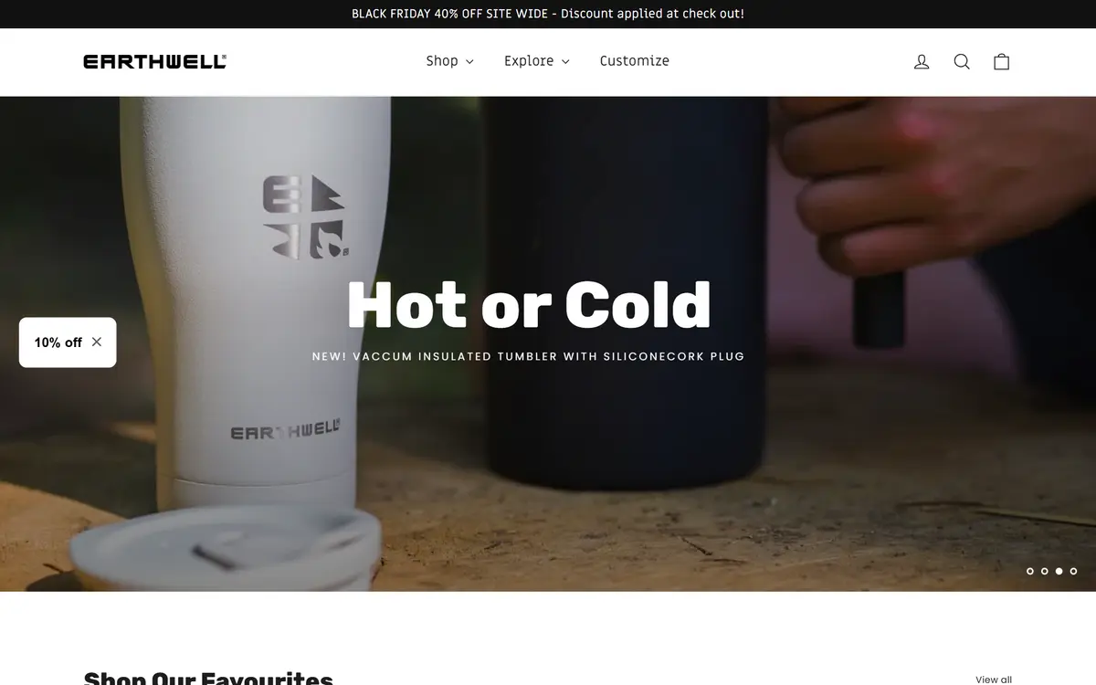 The Earth Well website, built by Web Construct